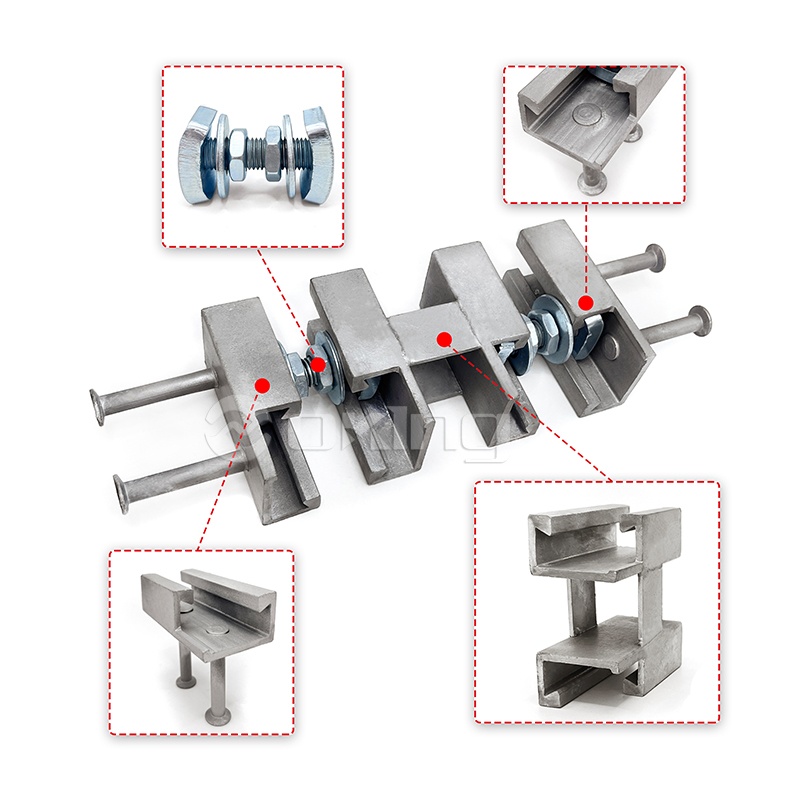 Čína prefabrikované betónové príslušenstvo OEM Dodávateľ nitovali 49*30 obsadení v kanálovom kanáli