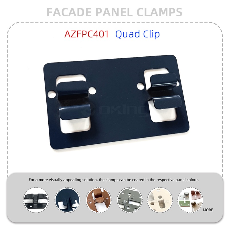 AZFPC401 Quad Clip Systém svoriek na fasádne panely z nehrdzavejúcej ocele