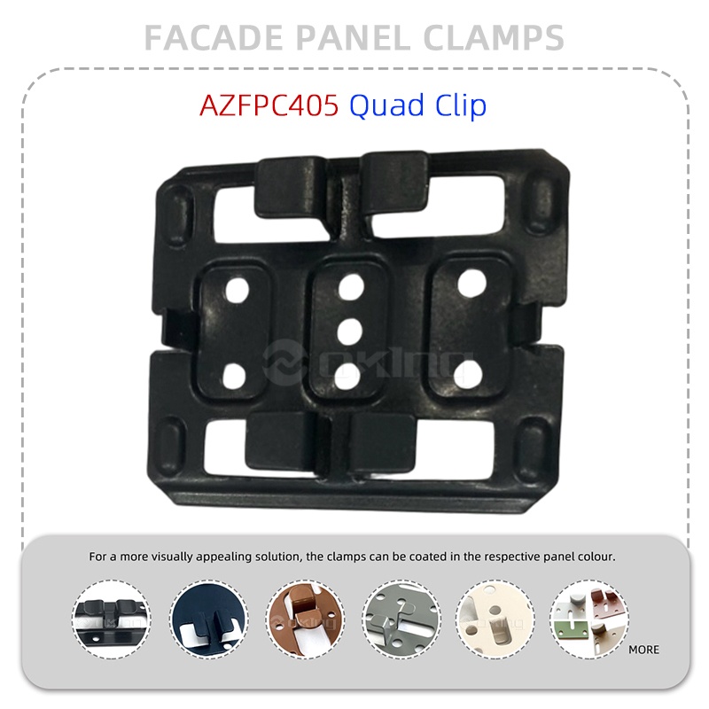 AZFPC405 Quad Clip Systém svoriek na fasádne panely z nehrdzavejúcej ocele